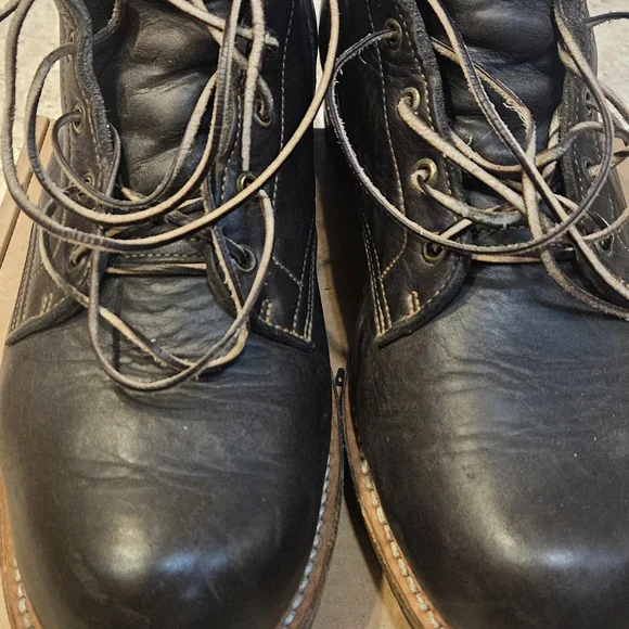 Truman Men's Brown Leather Boots - Picture 10 of 17